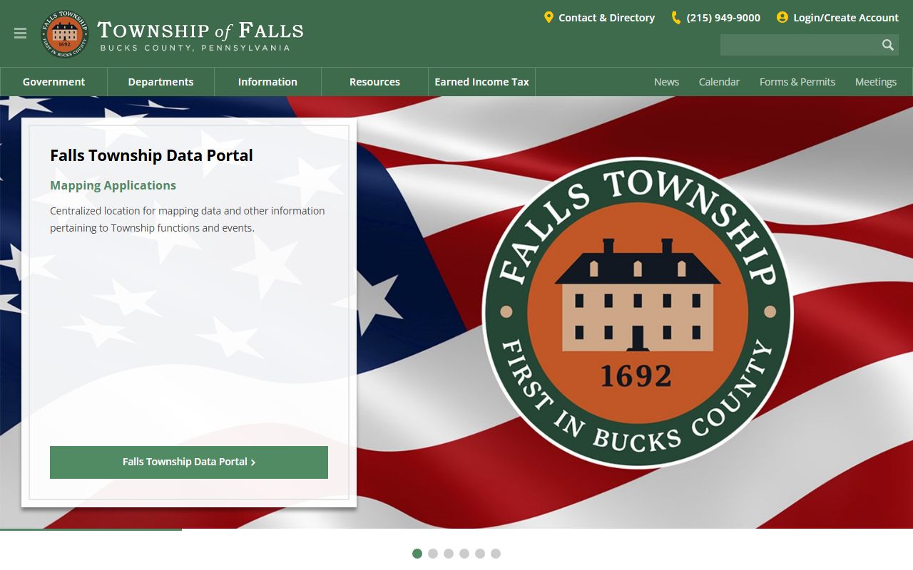 Falls Township Police Department website for Levittown booking reports