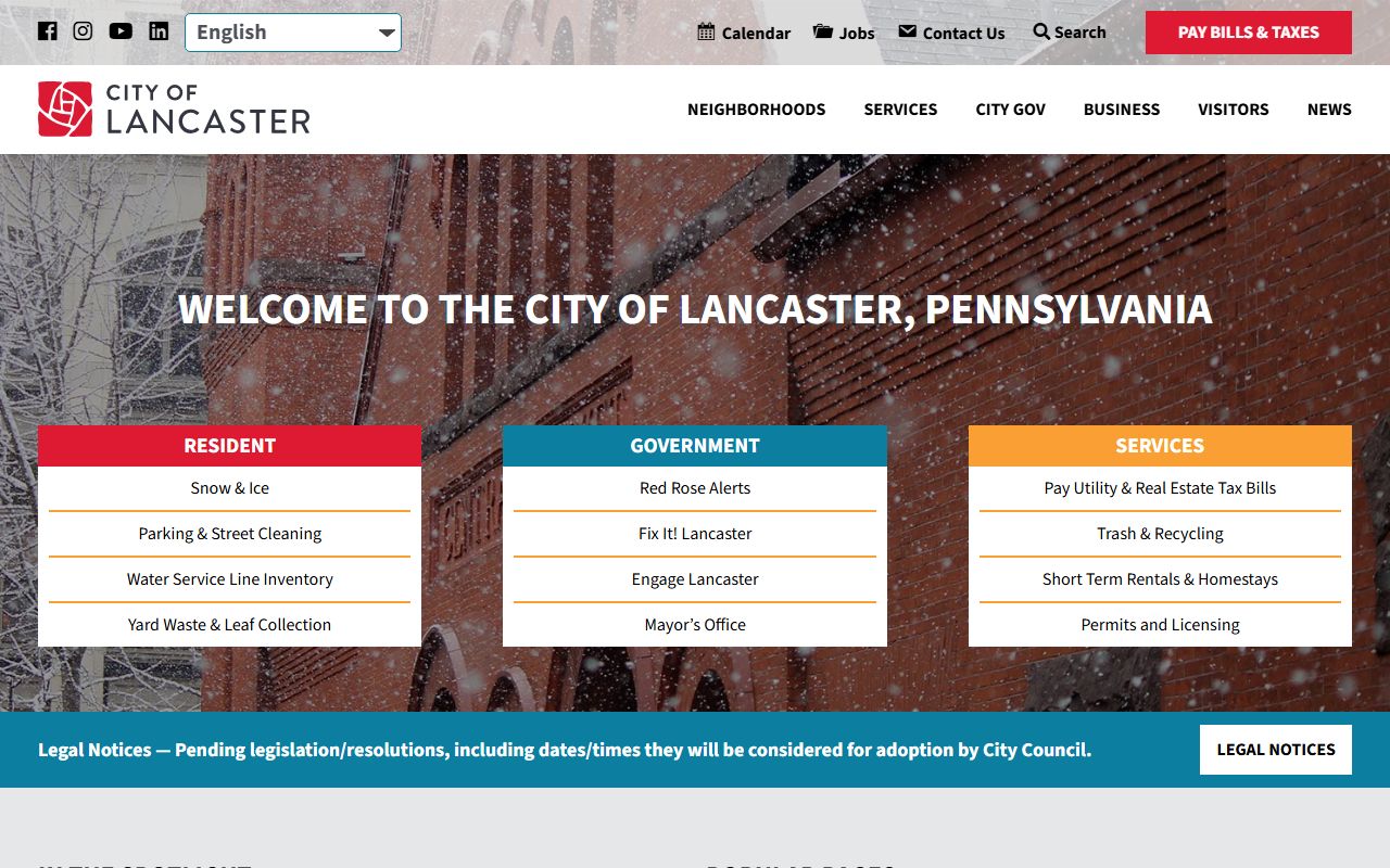 Lancaster Police Department website for booking reports and arrest records