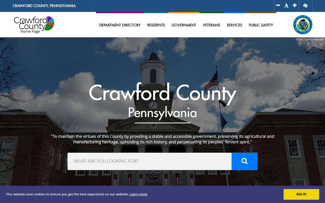 Columbia County Sheriff's Office website for booking reports and records
