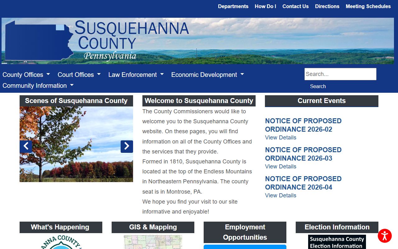 Sullivan County booking reports Susquehanna County Sheriff's Office facility
