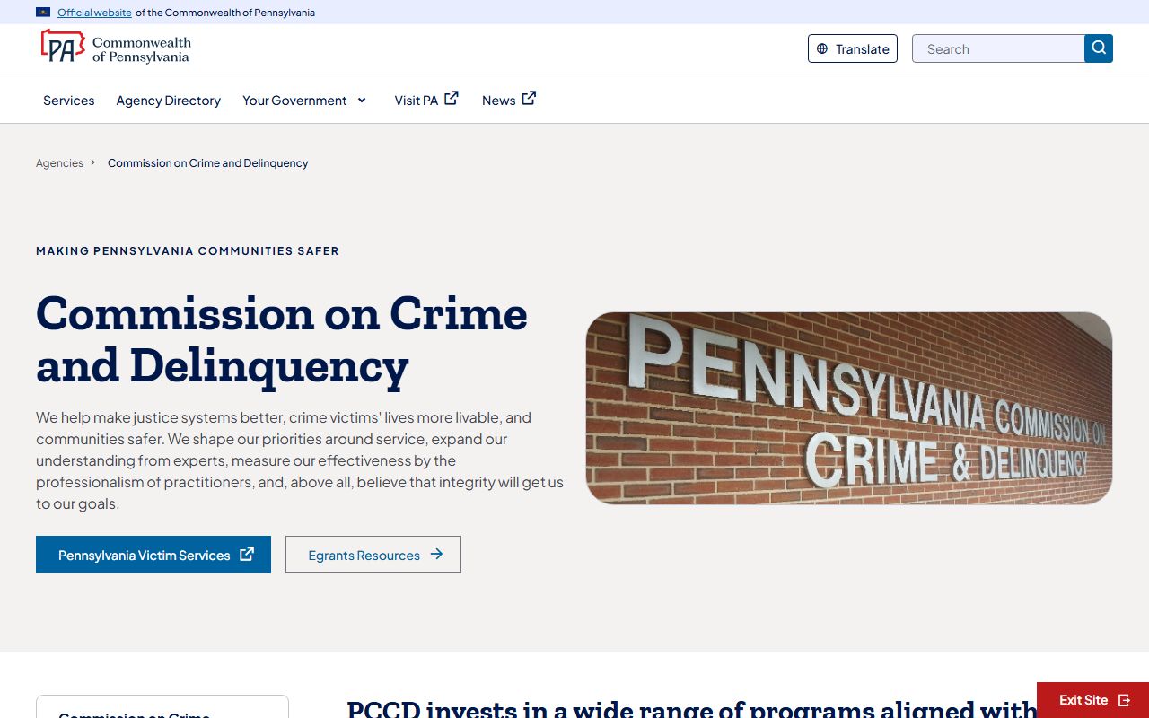 Pennsylvania Commission on Crime and Delinquency booking data